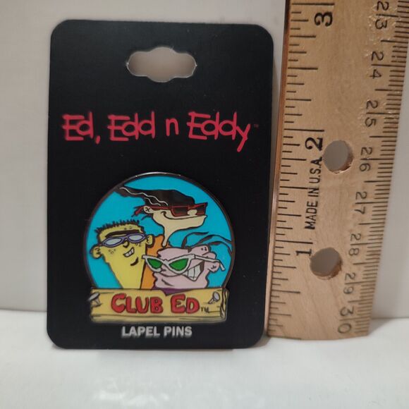 Ed Edd n Eddy Club Ed Enamel Pin Official Cartoon Network Collectible Badge - Picture 2 of 2